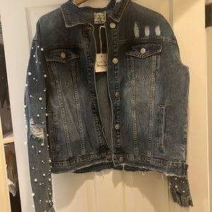 Embellished denim jacket